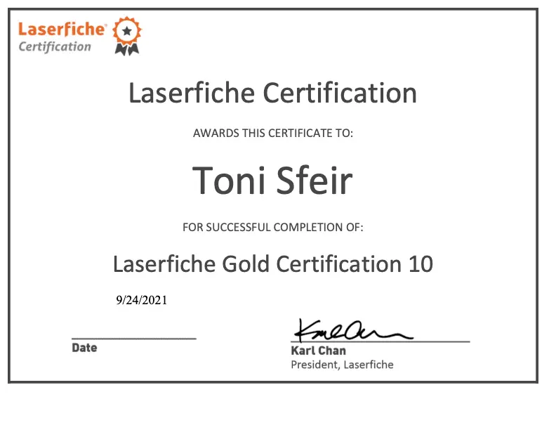 Laserfiche Gold